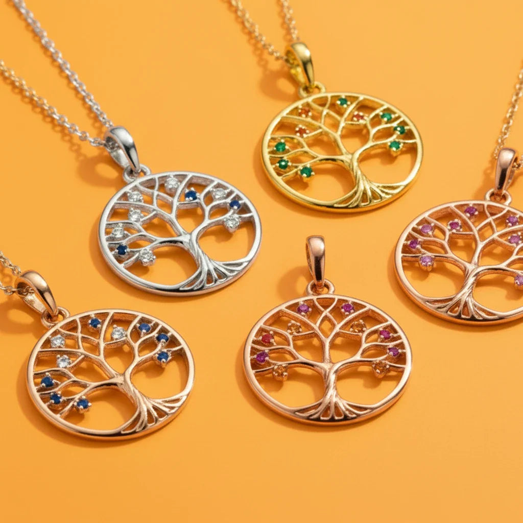 Tree of Life Gemstone Pendants: A Wearable Map of Roots, Trunk, and Branches