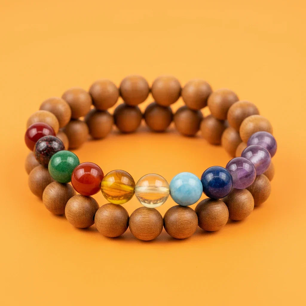 Cedarwood Chakra Bracelets: Wearable Aromatherapy and the Seven Energy Centres