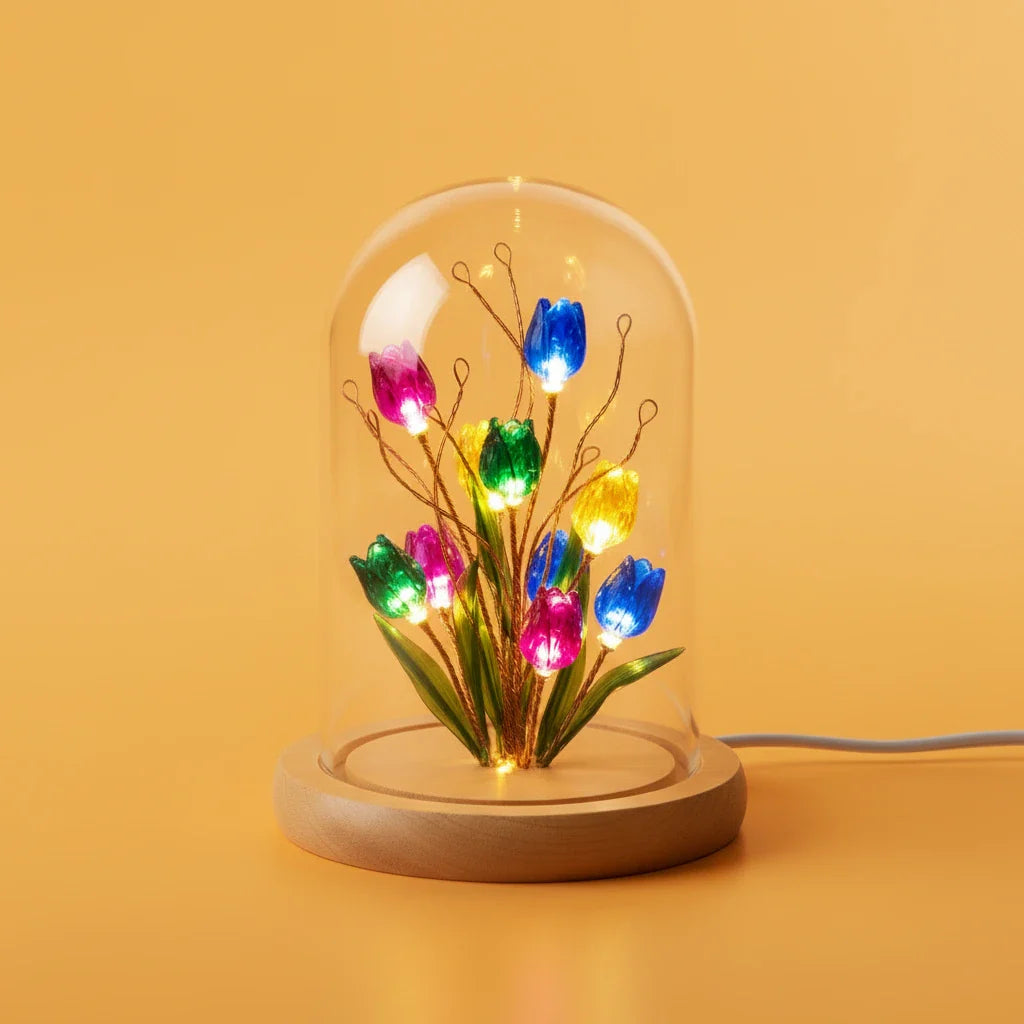 Floral Glow Dome: Botanical Ambient Light That Never Wilts