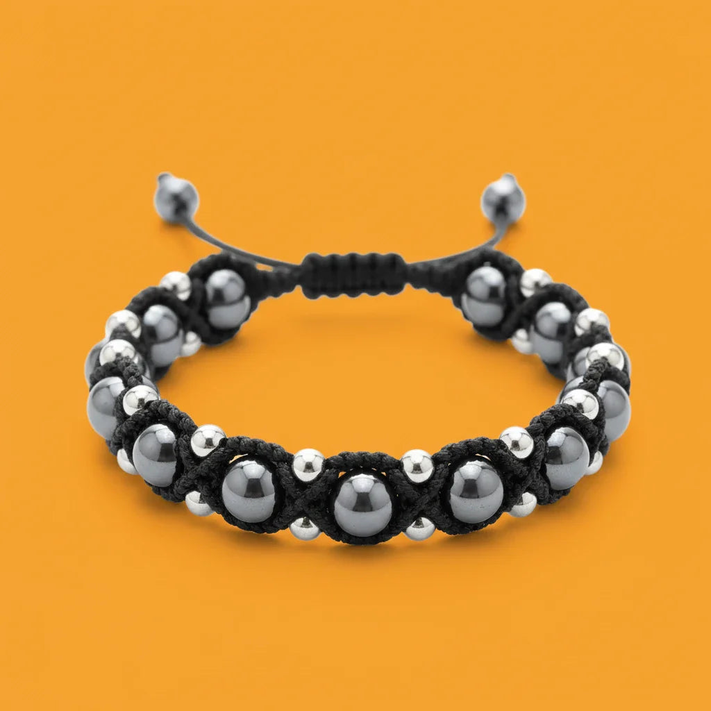 Hematite Shamballa Bracelets: The Warrior Stone, Sacred Weave & Somatic Grounding