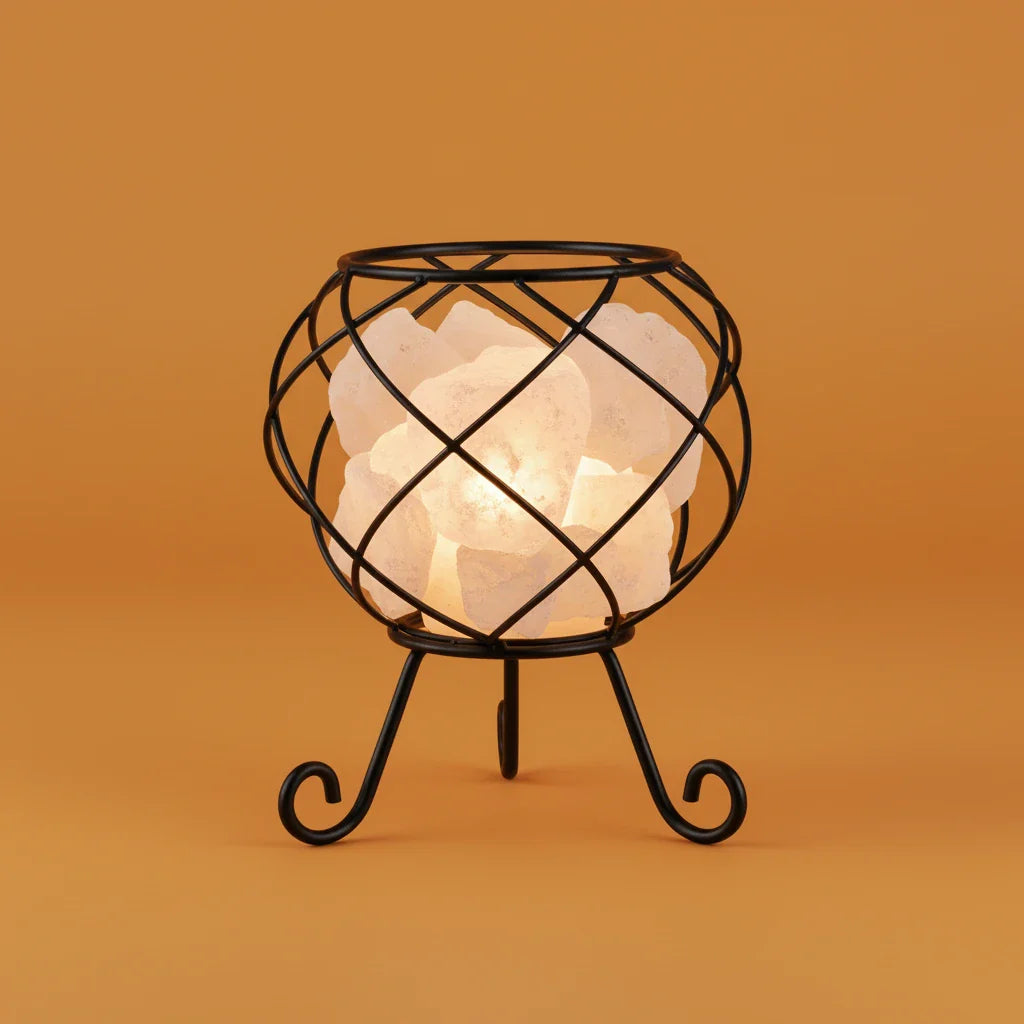 Salt Rock Brazier: A Fire-Free Hearth for the Modern Interior