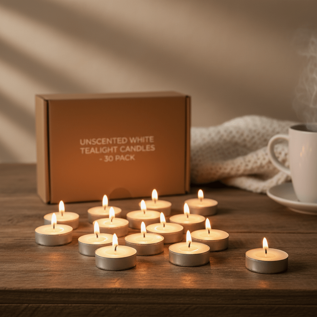 100x Unscented Tealight (4hr)TealightsHeart Notes