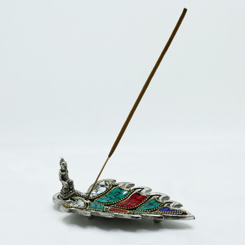 Buddha Leaf Tibetan Incense HolderTibetan Decor Incense HoldersHeart Notes