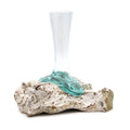Molten Glass on Whitewash Wood - Vase - MediumMolten Glass on WoodHeart Notes