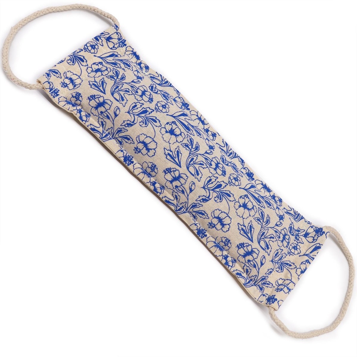 Natural Cotton Wheat Bags - BlueNatural Cotton Wheat Bags - Rope HandleHeart Notes