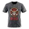 Nomad Sari Stonewashed Cotton T-Shirt - Rebel - Charcoal - Medium