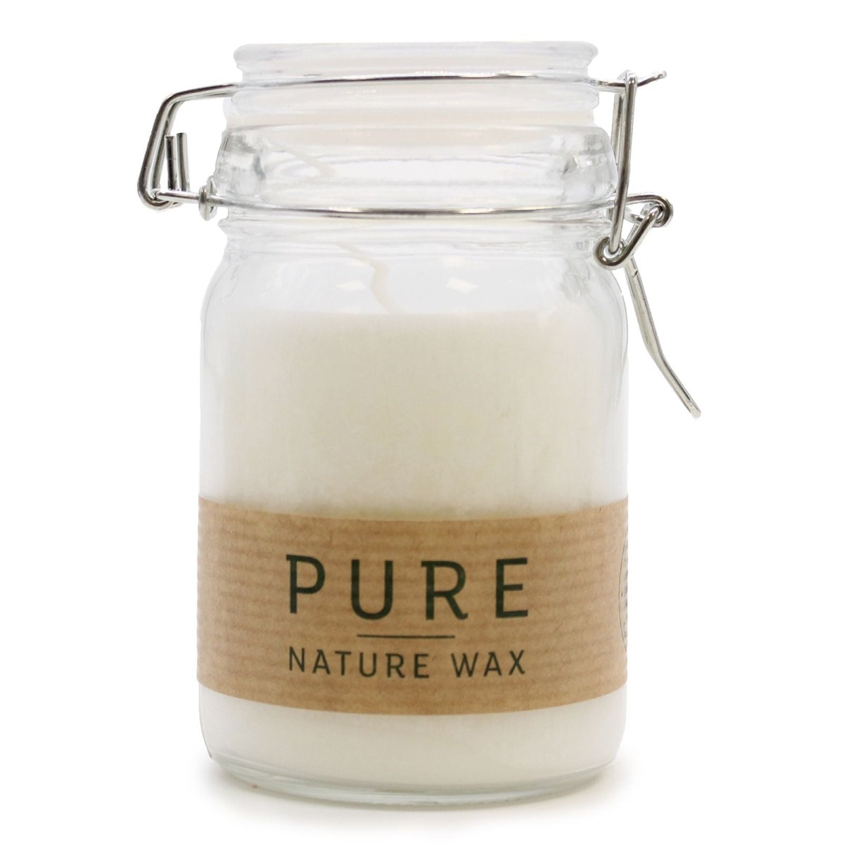 Pure Olive Wax Jar Candle 120x70 - WhitePure Olive Wax CandleHeart Notes