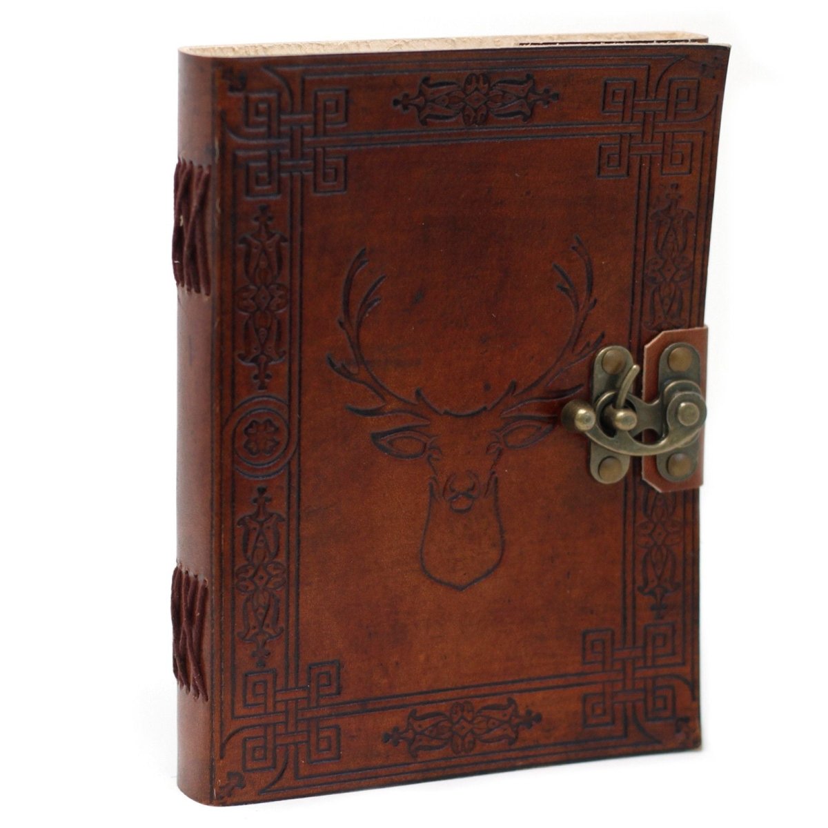 Leather Stag Notebook (6x8")Leather Notebooks – Vintage Style JournalsHeart Notes