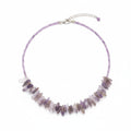 Longstone Gem Necklace - AmethystLongstone Gem NecklacesHeart Notes