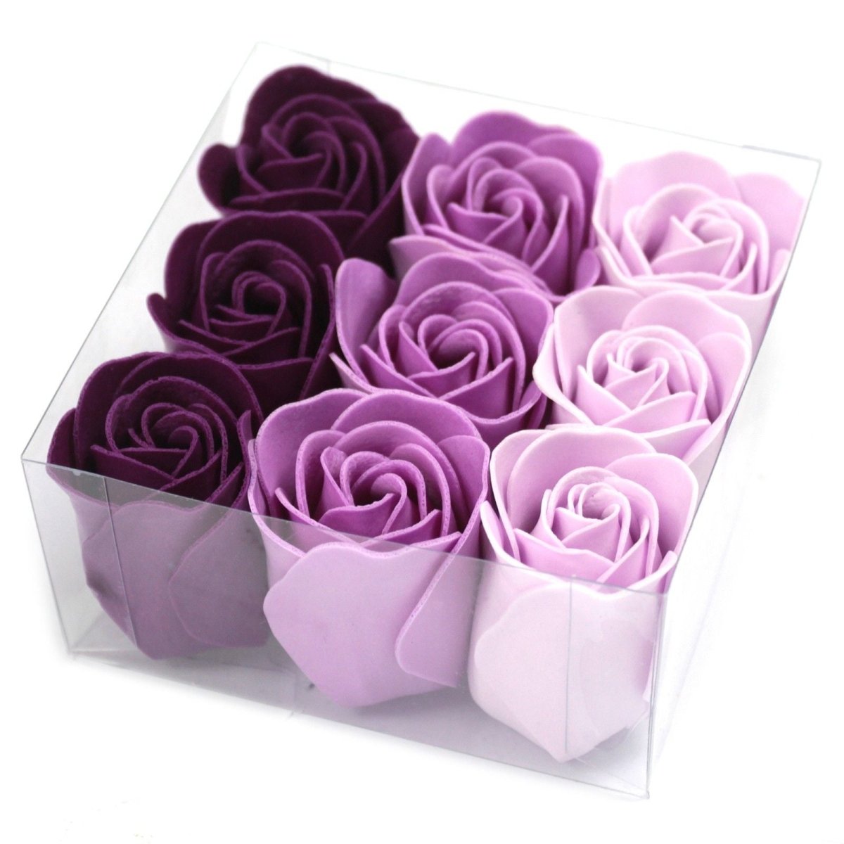 Set of 9 Soap Flower - Lavender RosesLuxury Soap FlowersHeart Notes
