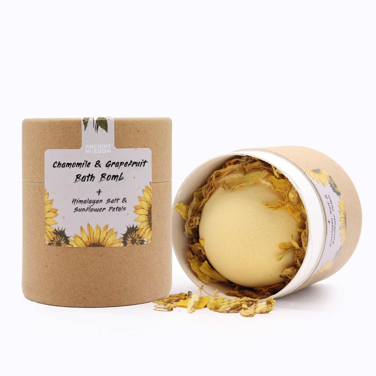 Sunflower Serenity Bath Bomb SetAromatherapy Bath Bomb SetsHeart Notes