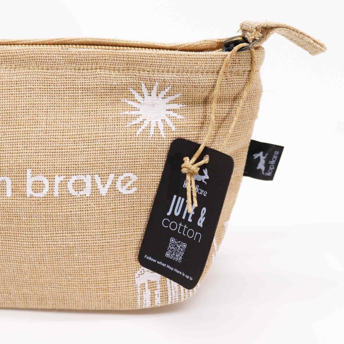 Hop Hare Pouch - I am BraveHop Hare PouchHeart Notes