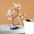 Gemstone Tree - Rock Quartz on Black Agate Base (35 stones)Gemstone Wishing TreesHeart Notes