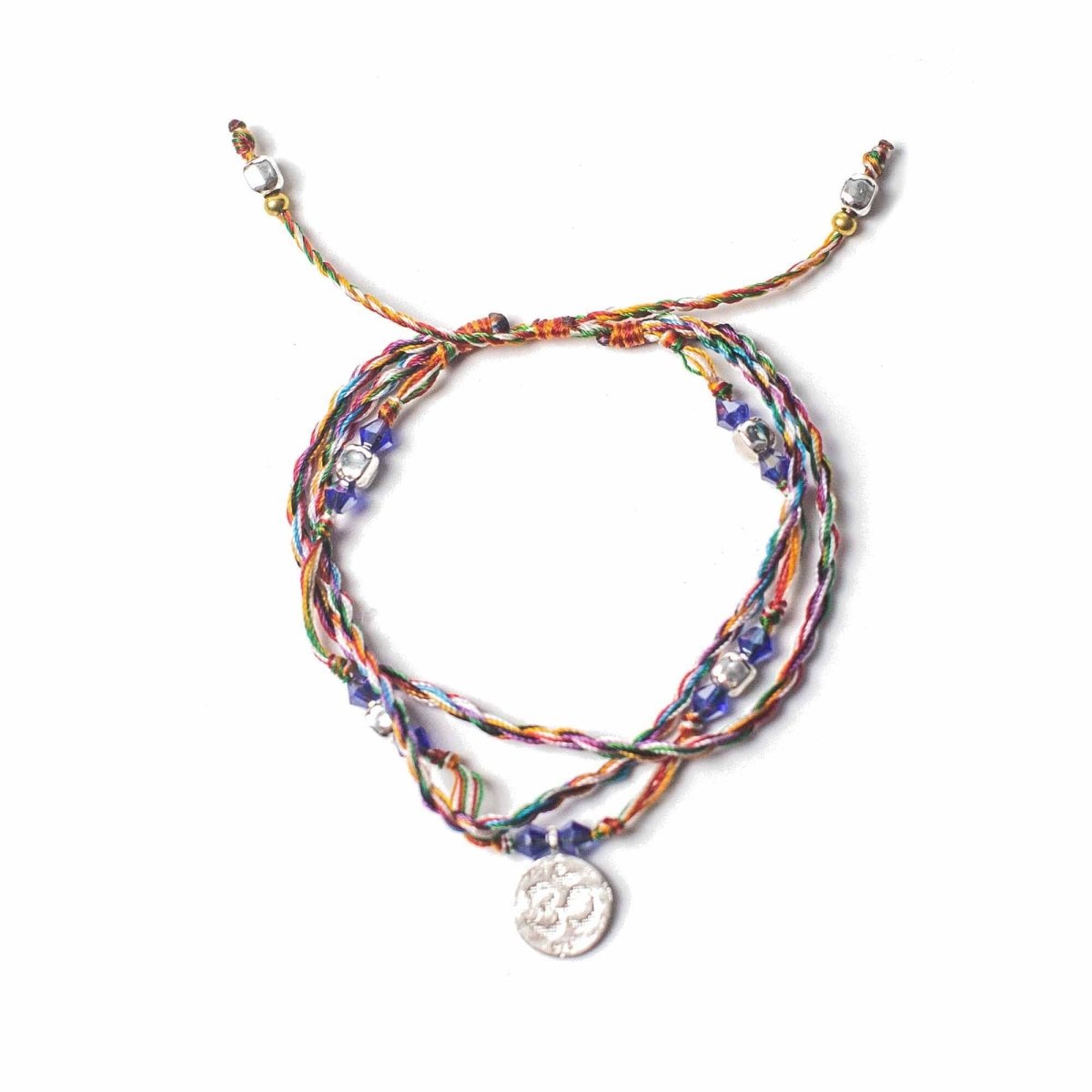 Temple String Bracelet - Om in SerenityTemple String BraceletsHeart Notes