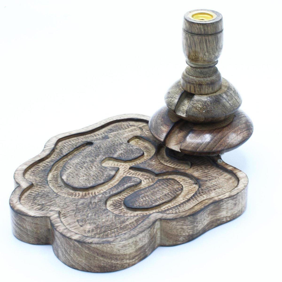 Med Mango Wood Backflow Burner - OhmMango Wood Backflow BurnerHeart Notes