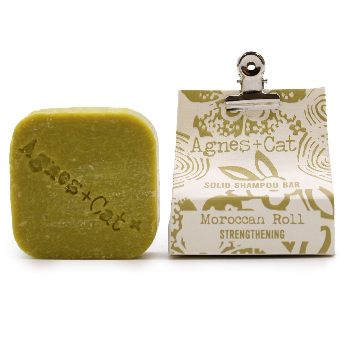 Agnes + Cat Moroccan Roll Solid ShampooAgnes + Cat Solid ShampoosHeart Notes