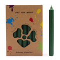 Solid Colour Dinner Candle Set - Pack of 21 - Rustic Holly GreenSolid Colour Dinner Candle SetHeart Notes