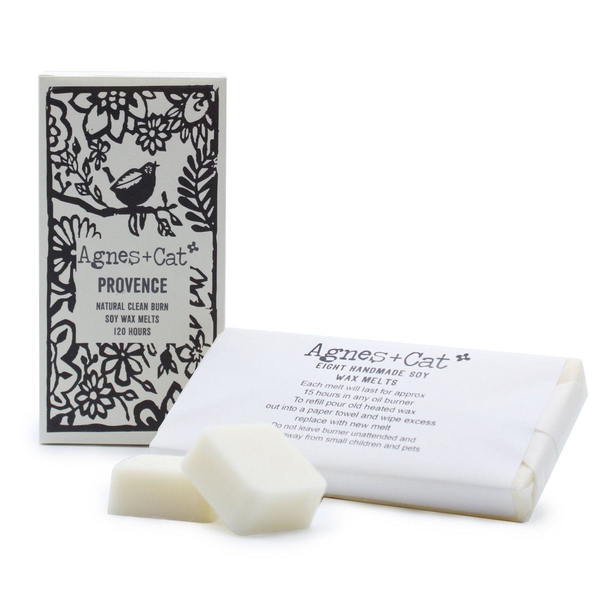 Agnes + Cat Box of 8 Wax Melts - ProvenceAgnes + Cat Soy Wax MeltsHeart Notes