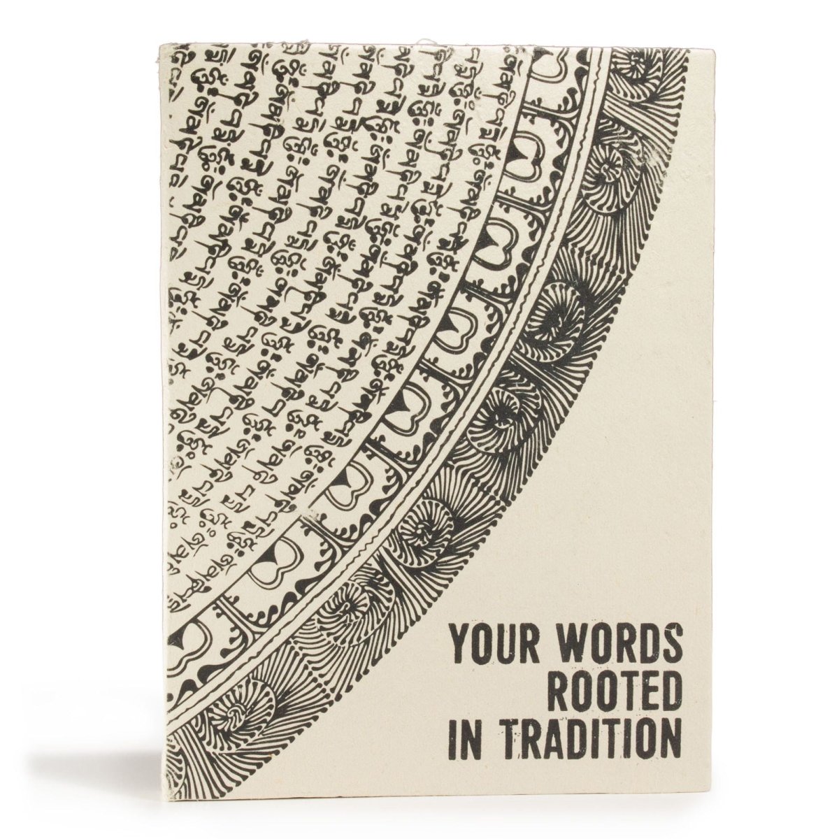Lokta Inspiration Notebook – Your Words – Large (21x15cm) – 45 Leaves – Includes BookmarkLokta Paper NotebooksHeart Notes