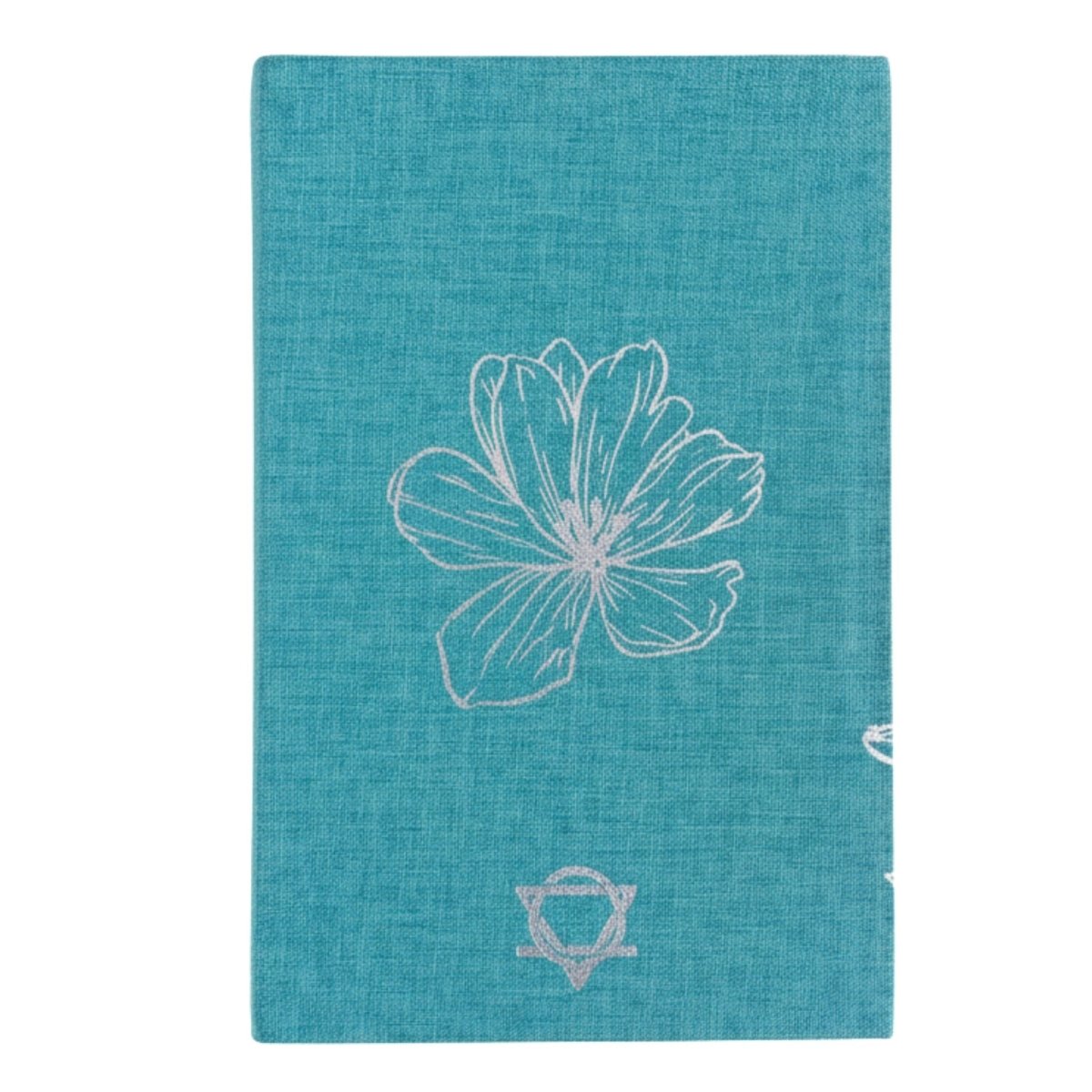 Blue Gratitude Journal with Silver Lining - 120 pages - I am Thankful ForWellness & Gratitude NotebooksHeart Notes