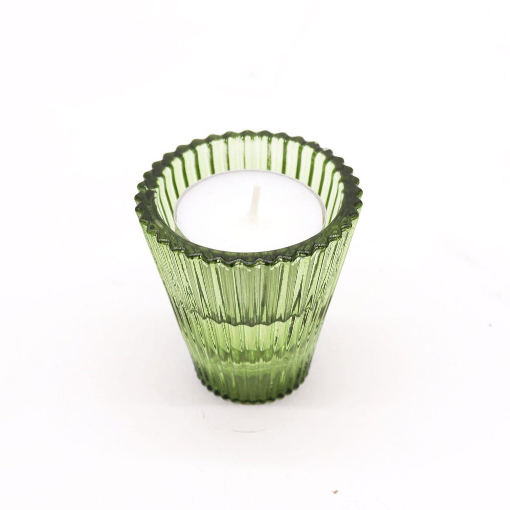 Flip Dinner Candle / Tealight Holder - Garden JadeGlass Candle Holders & JarsHeart Notes