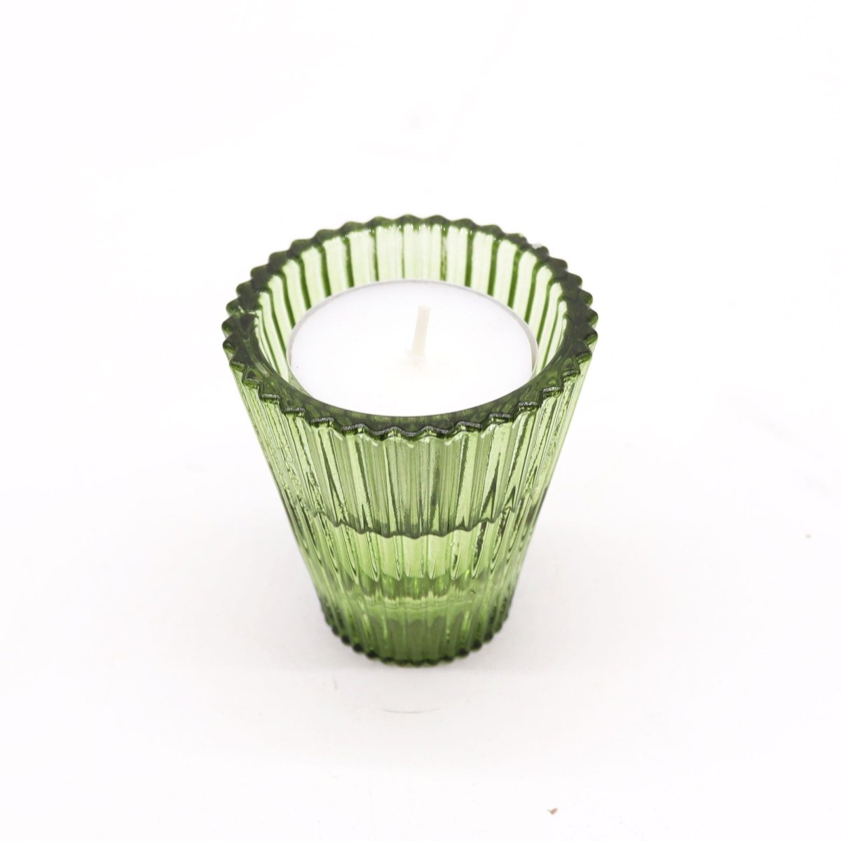 Flip Dinner Candle / Tealight Holder - Garden JadeGlass Candle Holders & JarsHeart Notes