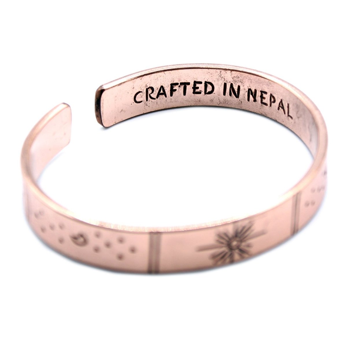 Inspiration Bracelet - Copper Sunrise, Galaxy, Stars, EarthInspiration Bracelet - Brass & Copper - Mixed selectionHeart Notes