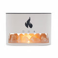 White Blaze Aroma Diffuser - Himalayan Salt Chamber - USB - C - Flame Effect (Salt included)Aroma DiffusersHeart Notes