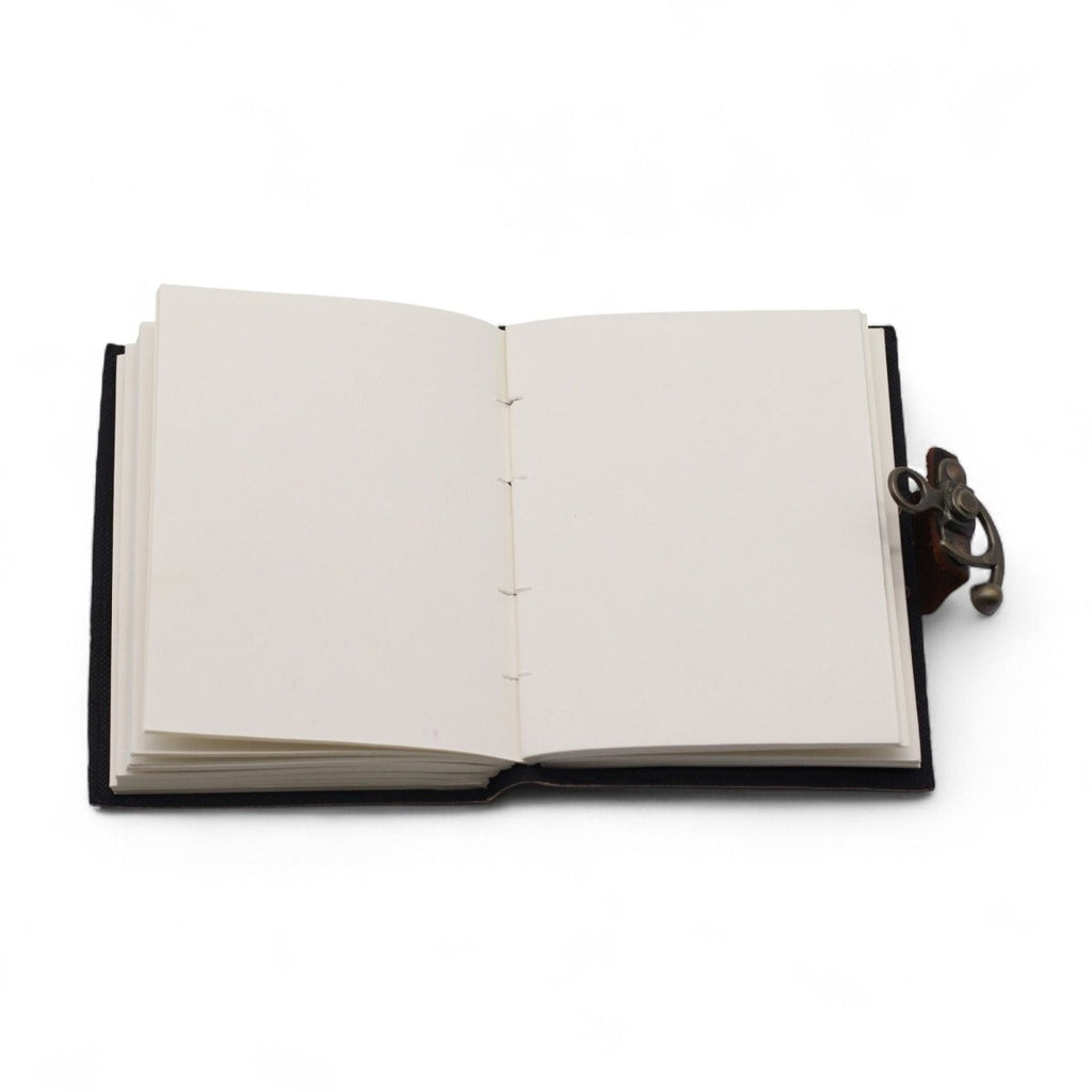 Leather Printed Notebook – Stop Doom Scrolling - 17.8x12.7 cmLeather Notebooks – Vintage Style JournalsHeart Notes