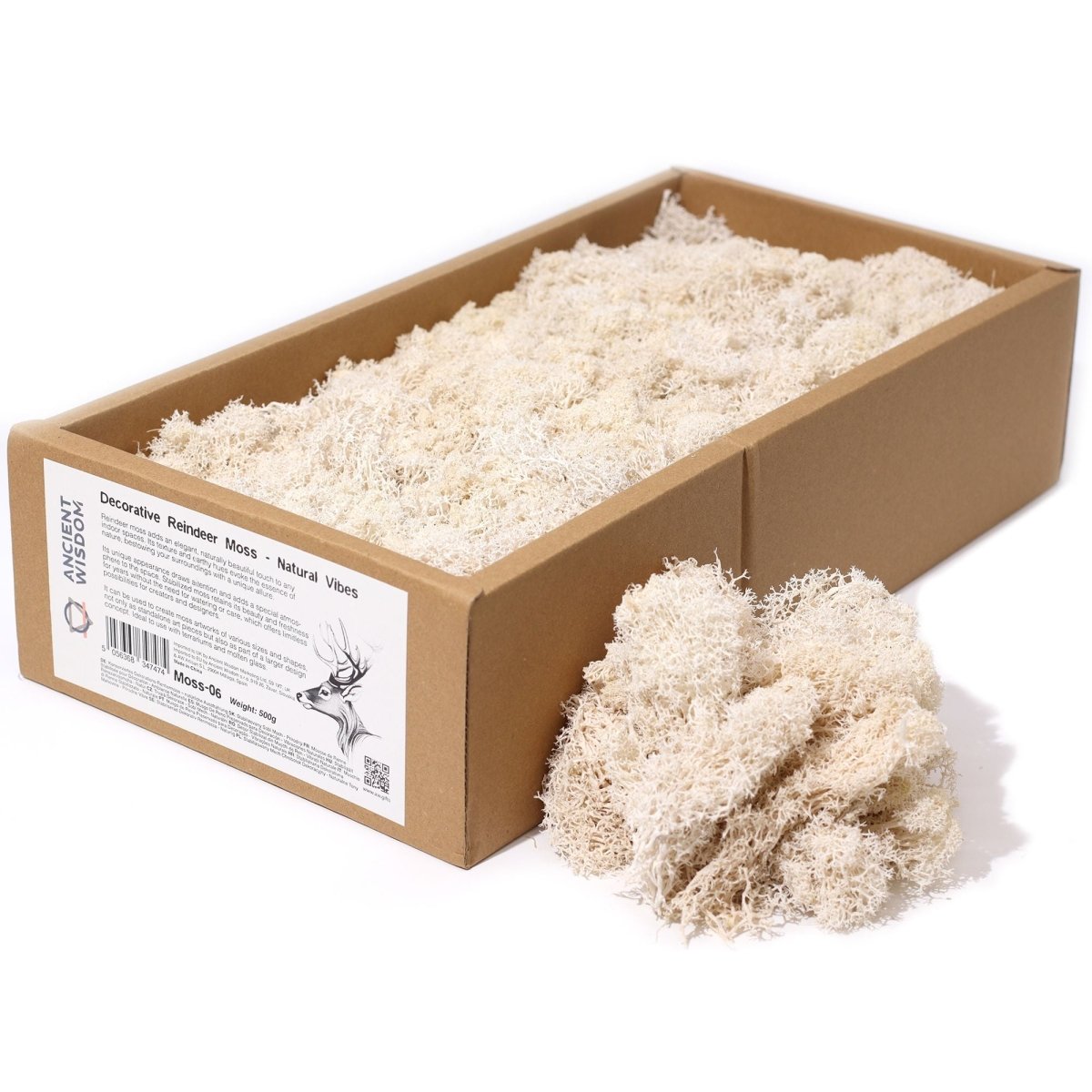 Decoration Reindeer Moss - Natural Vibes - (approx 500gm)Decorative Reindeer MossHeart Notes