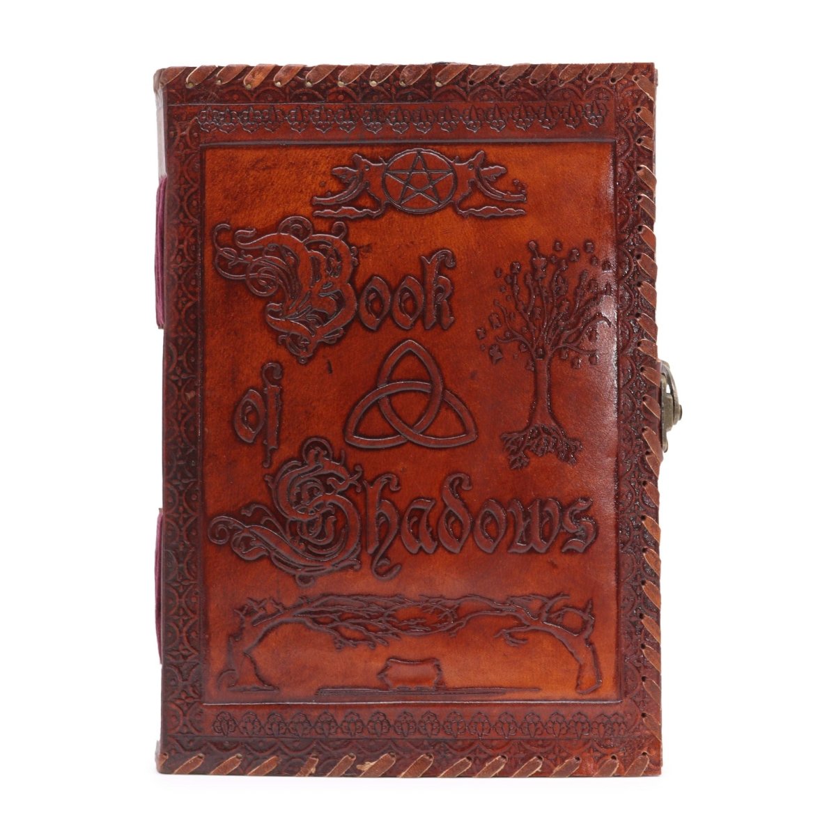 Large Book of Shadows - Dark Tan - 200 pages decle - edged - 25x18x3cmLeather Notebooks – Vintage Style JournalsHeart Notes