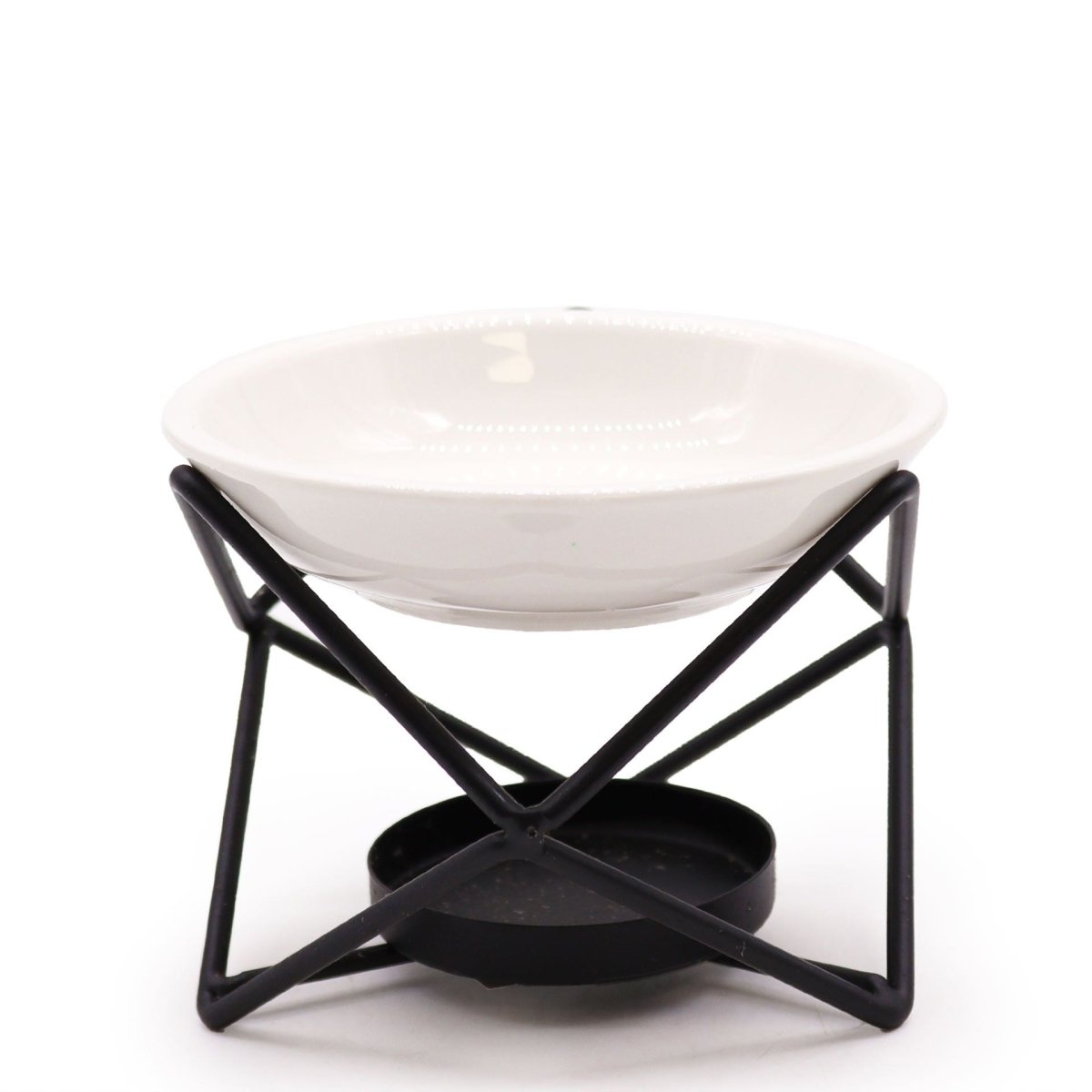 Ceramic & Metal Hex StandCool Designs Oil BurnersHeart Notes