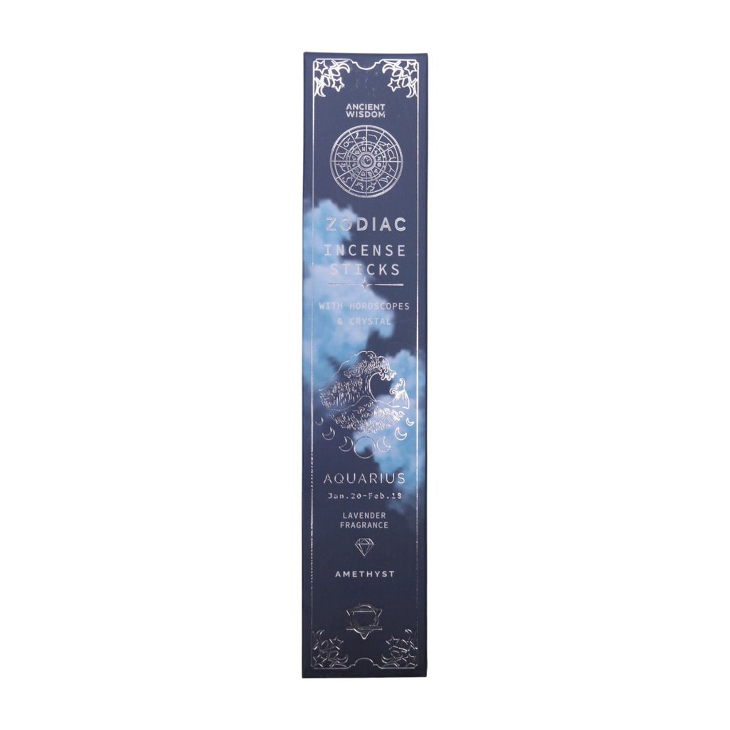 Lavender Zodiac Gemstone Crystal Incesne - AquariusZodiac Crystal Scents IncenseHeart Notes