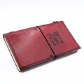Handmade Leather Journal - Little Book of Big Plans - Red (80 pages)Leather JournalsHeart Notes