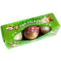 Set of Three Piña Colada Bath BombsCocktail Bath BombsHeart Notes
