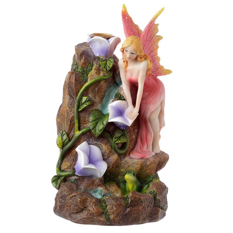 Fairy Flower Garden Waterfall Backflow Incense BurnerBackflow Incense BurnerHeart Notes