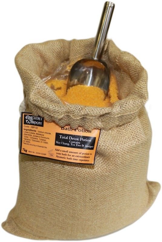 Total Detox Potion 7kg Hessian SackAromatherapy 7kg Bath PotionsHeart Notes
