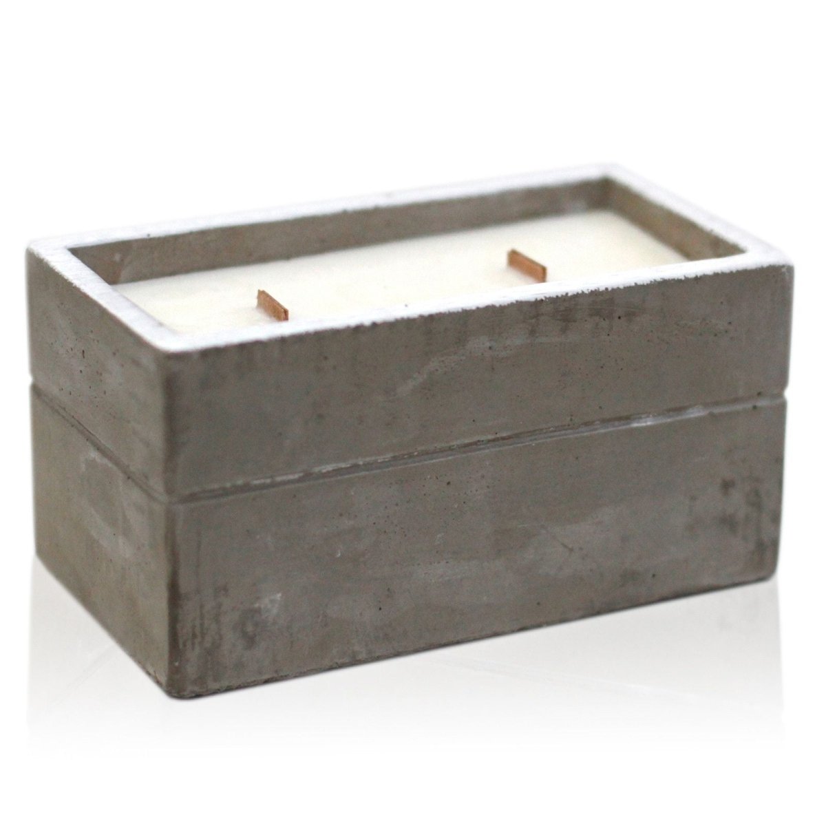 Large Box - Clove & Dark SandalwoodConcrete Wooden Wick CandleHeart Notes