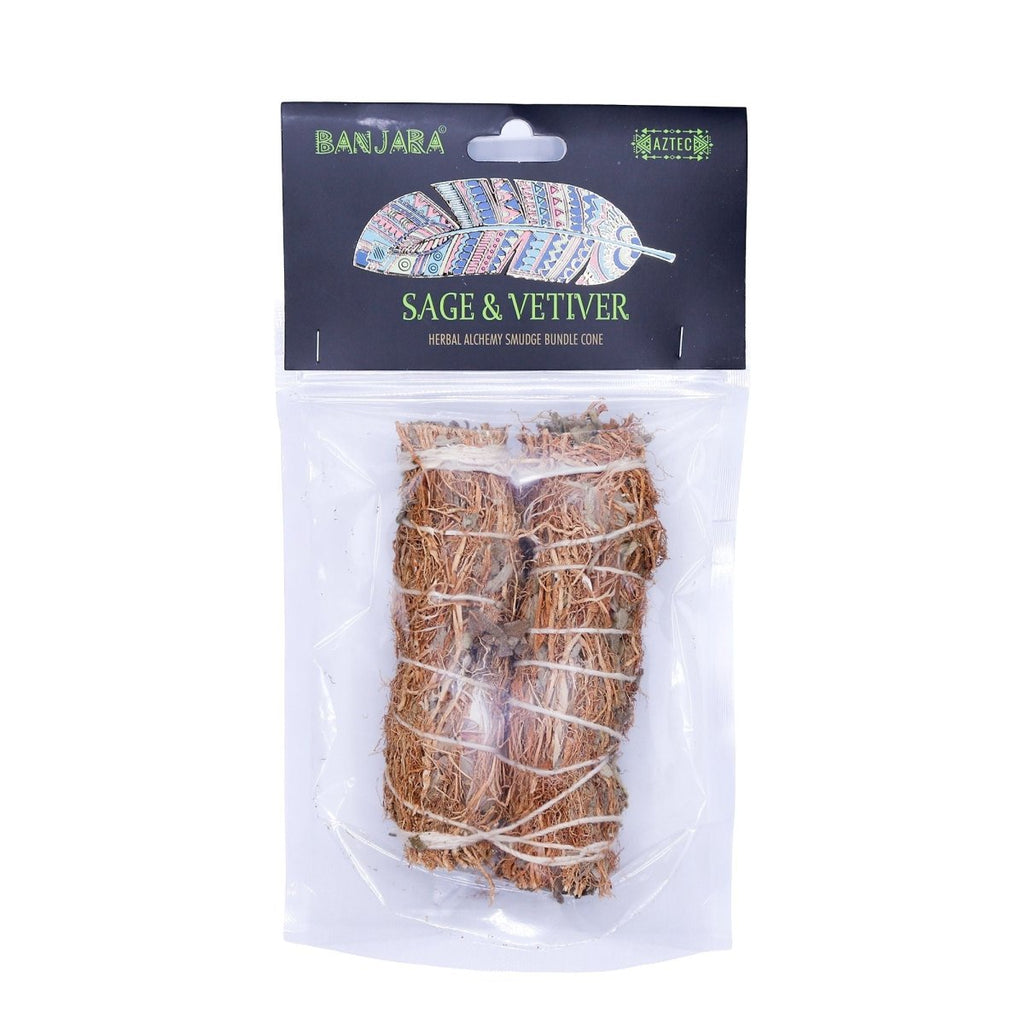 Banjara Smudge - Sage VetiverBanjara Smudge SticksHeart Notes