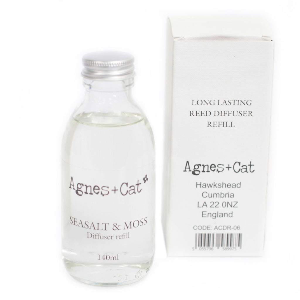 Agnes + Cat Reed Diffuser Refill - Seasalt and Moss 150ml