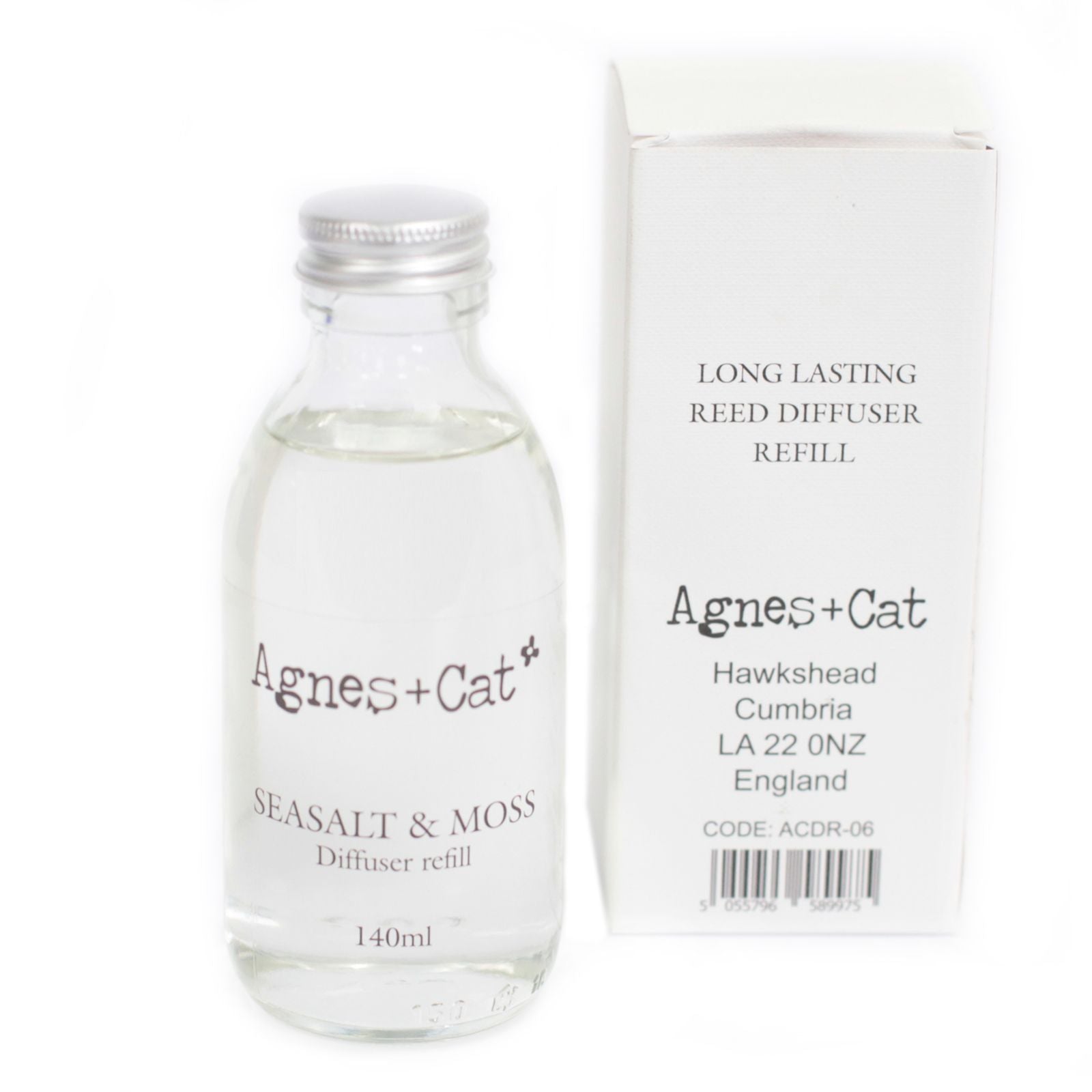 Agnes + Cat Reed Diffuser Refill - Seasalt and Moss 150ml