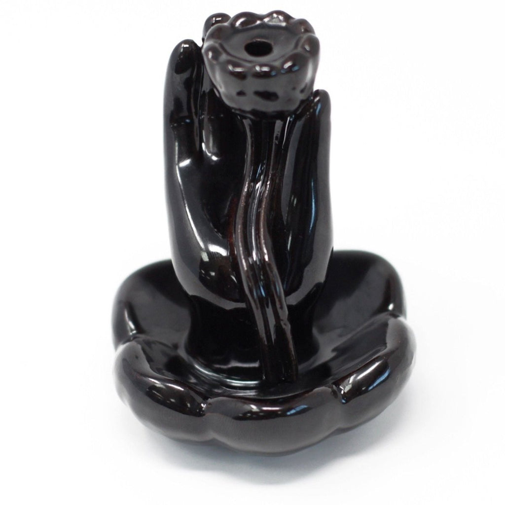 Back Flow Incense Burner - Hand & Lotus FlowerBackflow Incense BurnerHeart Notes