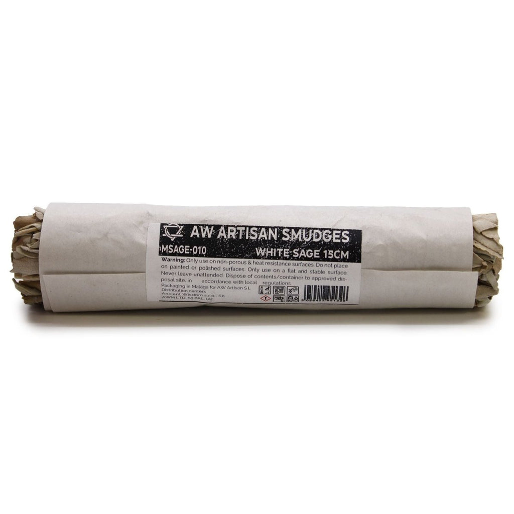 Smudge Stick - White Sage 15cmSmudge Sticks - individually wrappedHeart Notes