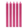 Solid Colour Dinner Candles - Rustic Deep Pink - Pack of 5Pack Of 5 - Solid Colour Dinner CandlesHeart Notes
