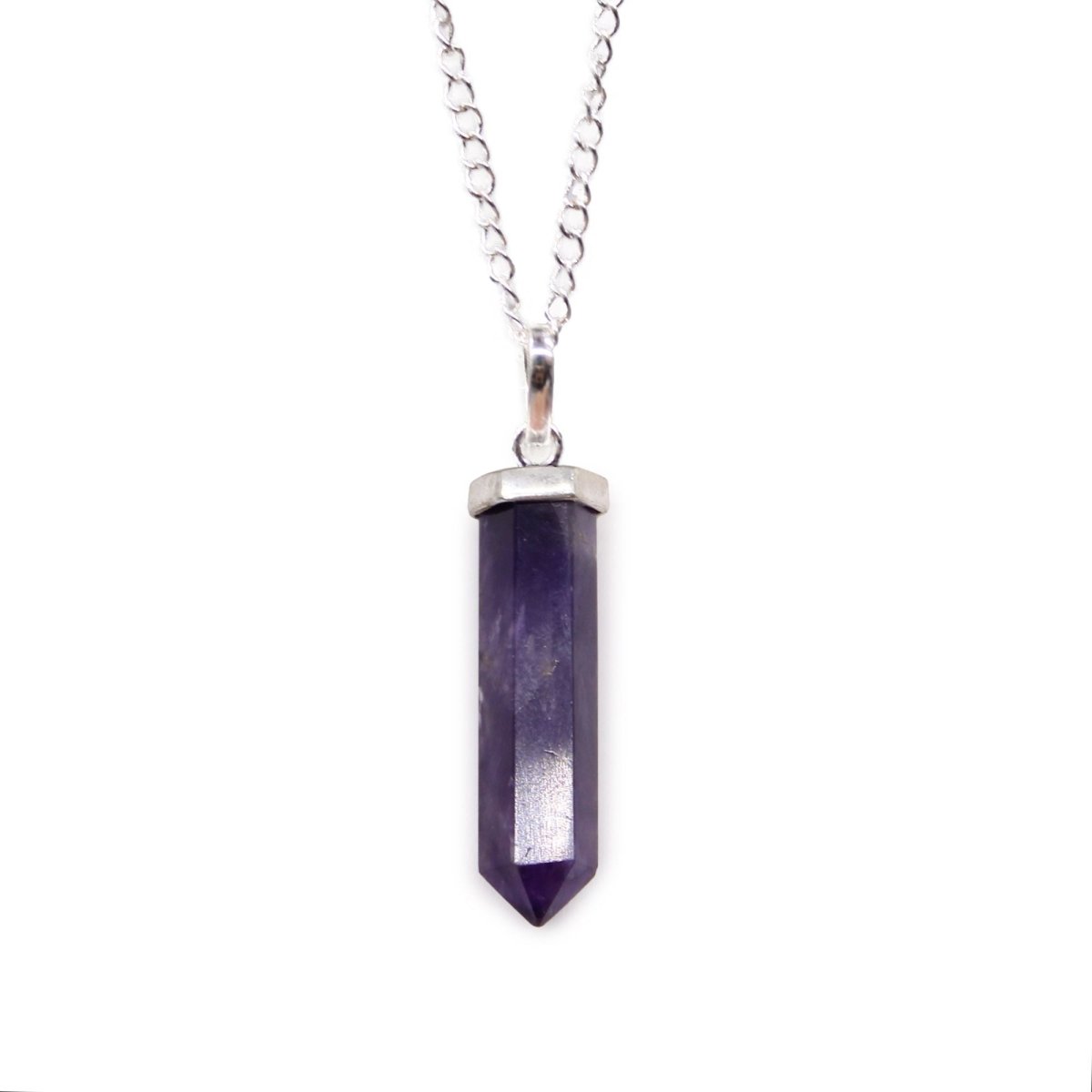 Gemstone Classic Point Pendant - AmethystGemstone Pendant JewelleryHeart Notes