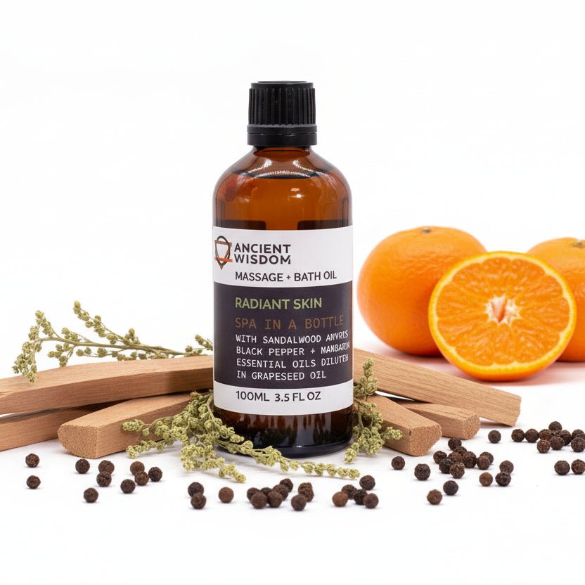 Radiant Skin Massage Oil - 100ml100 ML Bottle Massage OilsHeart Notes