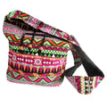 Jacquard Bag - Pink Student BackJacquard Nepal Style BagsHeart Notes