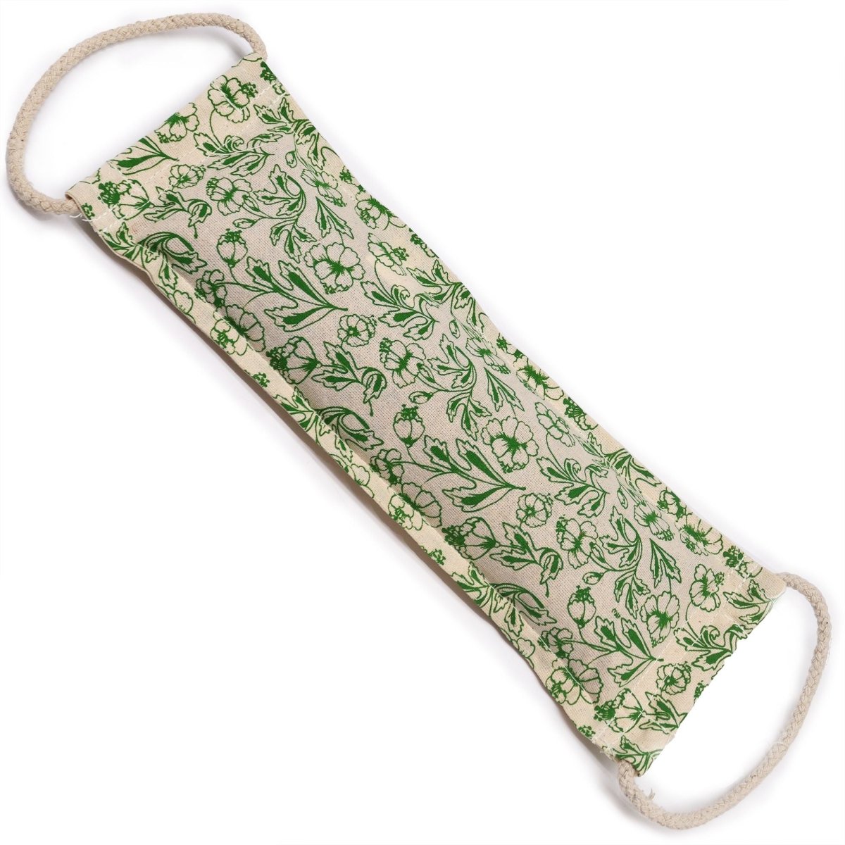 Natural Cotton Wheat Bags - GreenNatural Cotton Wheat Bags - Rope HandleHeart Notes