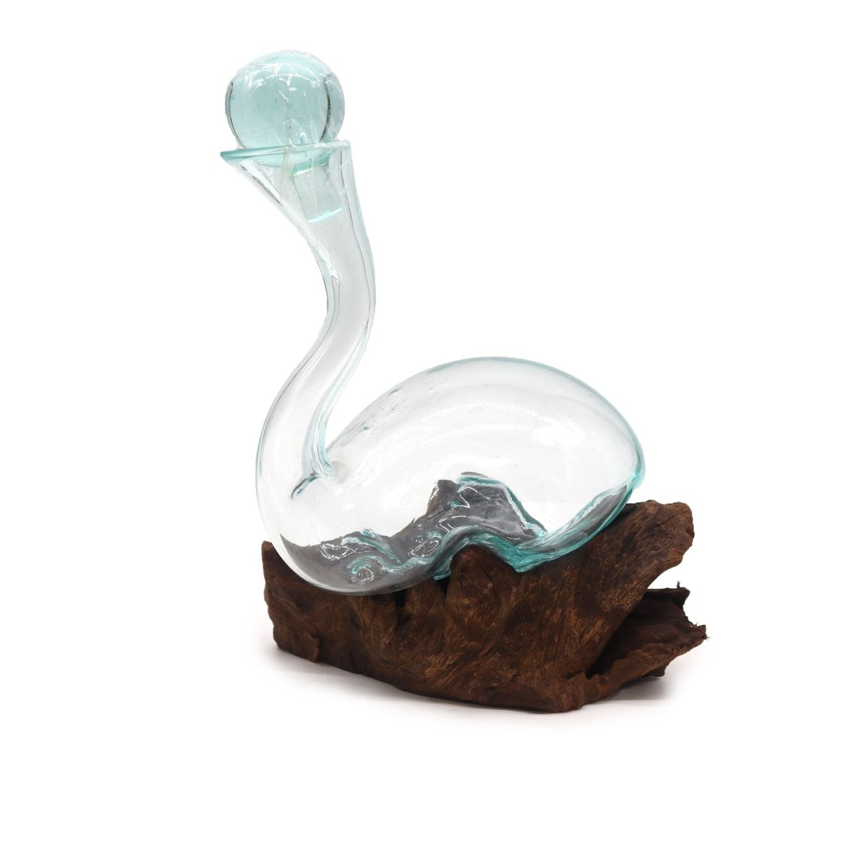 Molten Glass on Wood - Wine DecanterMolten Glass on WoodHeart Notes