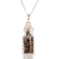 Bottled Gemstones Necklace - Tiger EyeIndian Gemstone NecklacesHeart Notes